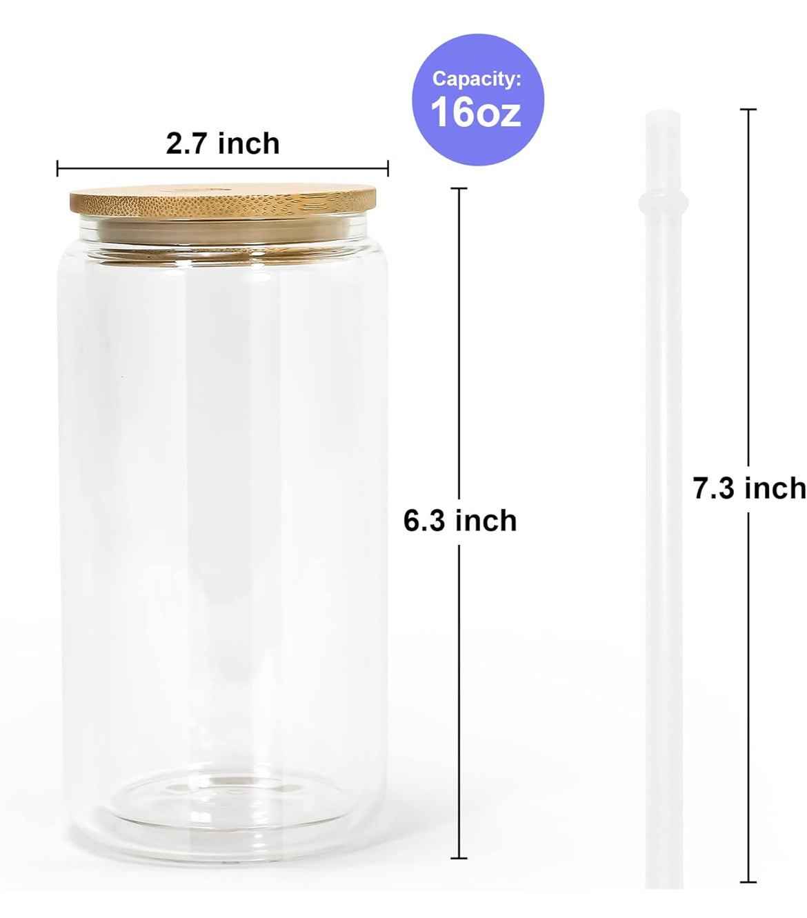 Glass snowglobe tumbler